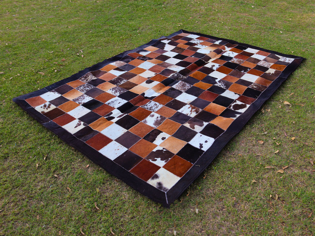 Tricolor Custom Patchwork Rug – Designer Rug