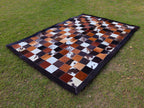 Tricolor Custom Patchwork Rug – Designer Rug