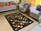 Tricolor Custom Patchwork Rug – Designer Rug