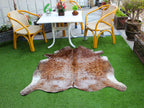 Reddish Brown Cowhide in Salt and Pepper Print