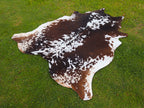Tricolor Speckled Cowhide Rug for Home Décor