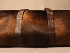 Chocolate Brown Duffel Bag - Made from Brindle Cow Skin