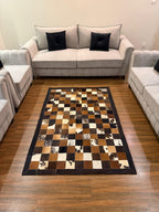 Tricolor Custom Patchwork Rug – Designer Rug