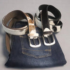 Cowhide Hair-On Leather Belts - Genuine Cow Skin Unisex Belts